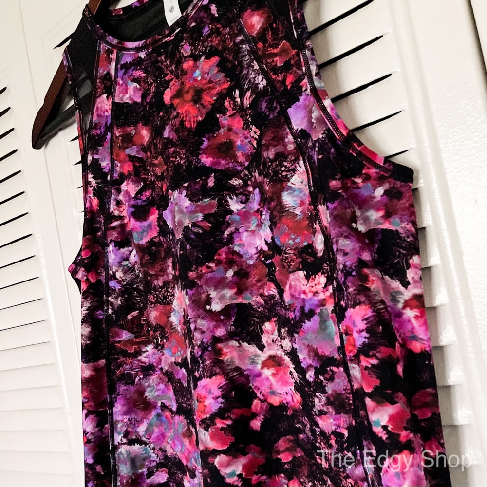 lululemon athletica | Sculpt Tank Fluoro Floral Multi Black - Picture 2 of 6